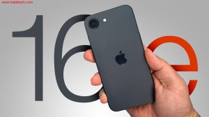 لقطة من مراجعة iPhone 16e توضّح التصميم والشاشة 6.1 بوصة