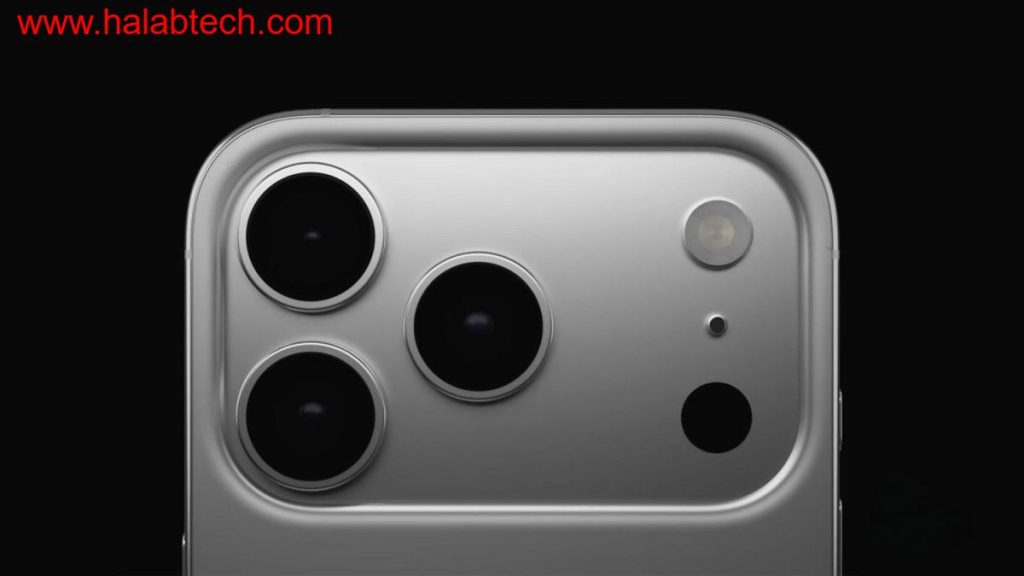 هاتف iPhone 17 Pro مع هوائيات حول الكاميرا بنمط Apple Watch Ultra