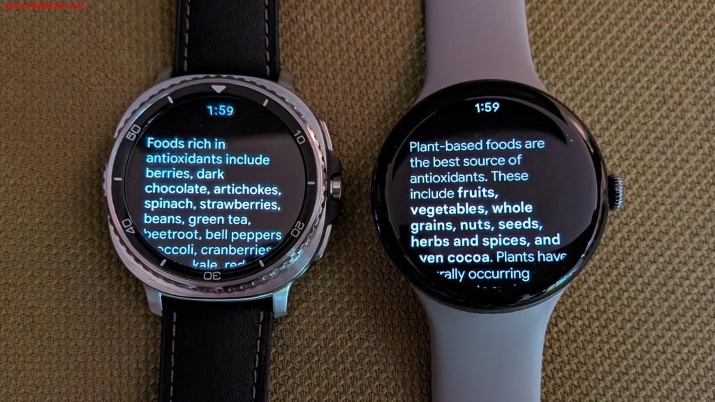 مقارنة بصرية بين Pixel Watch 4 و Galaxy Watch 8 Classic تظهر التصميمين المختلفين