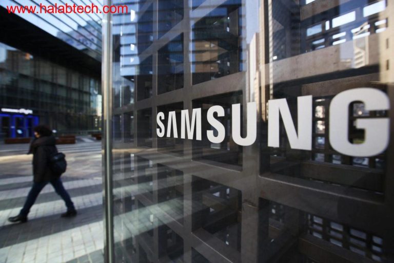 لوحة OLED مع رمز المحكمة يعكس النزاع القانوني بين سامسونغ وBOE حول تقنية OLED
