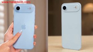 نموذج اختبار لـ iPhone 17 Air بلون Sky Blue يظهر في فيديو تسريبي من Majin Bu مع مقارنة جانبية مع iPhone 16 Pro