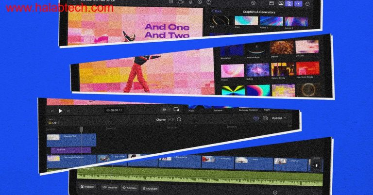 رسم توضيحي لصورة iPadOS 26 على الآيباد، مع واجهة تشبه macOS وتفاعل باللمس