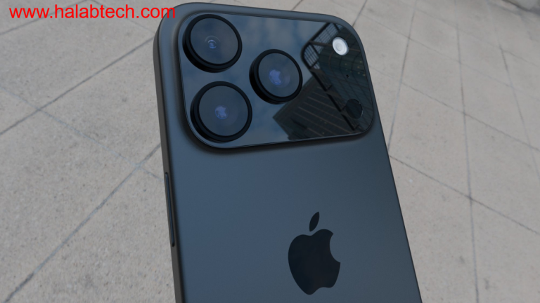 صورة تجمع نماذج iPhone 17 الأربعة المتوقعة أمام شعار Apple