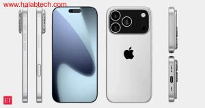 صورة مقارنة توضح iPhone 17 Pro Max وiPhone 17 Pro مع التركيز على الشاشة والسماكة والبطارية
