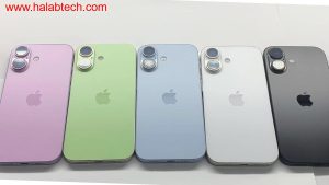 تصميم حافظة Liquid Silicone المزعومه لهاتف iPhone 17 مع فتحات للرباط وتفاصيل موجية على الخلفية