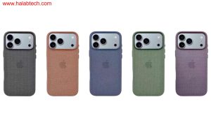 صورة توضّح حافظة iPhone 17 المحتملة من مادة TechWoven