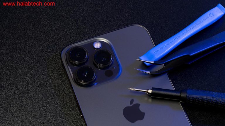 مخطط يبرز قيود الإصلاح في iPhone 14 مع إشارات إلى البرمجيات والتوثيق