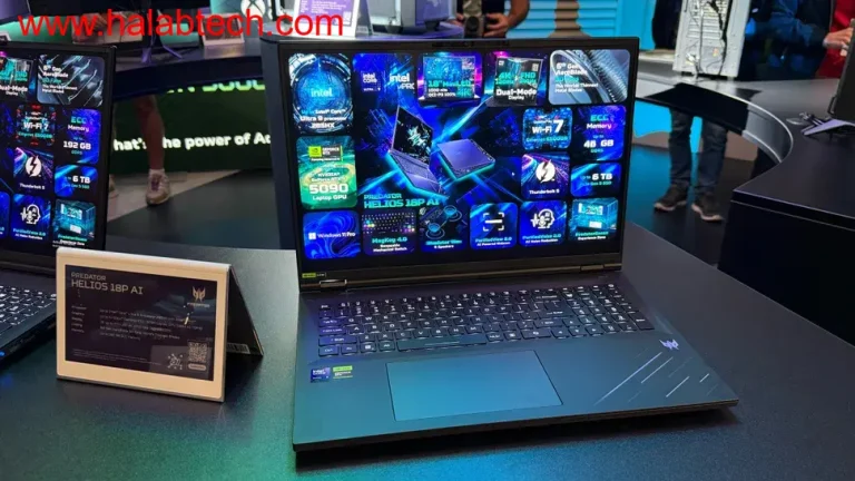 جهاز Acer Predator Helios 18P AI يعرض في معرض IFA 2025 بمزيج من إضاءة RGB وتصميم الألعاب مع مكونات داخلية للمحطات العملية