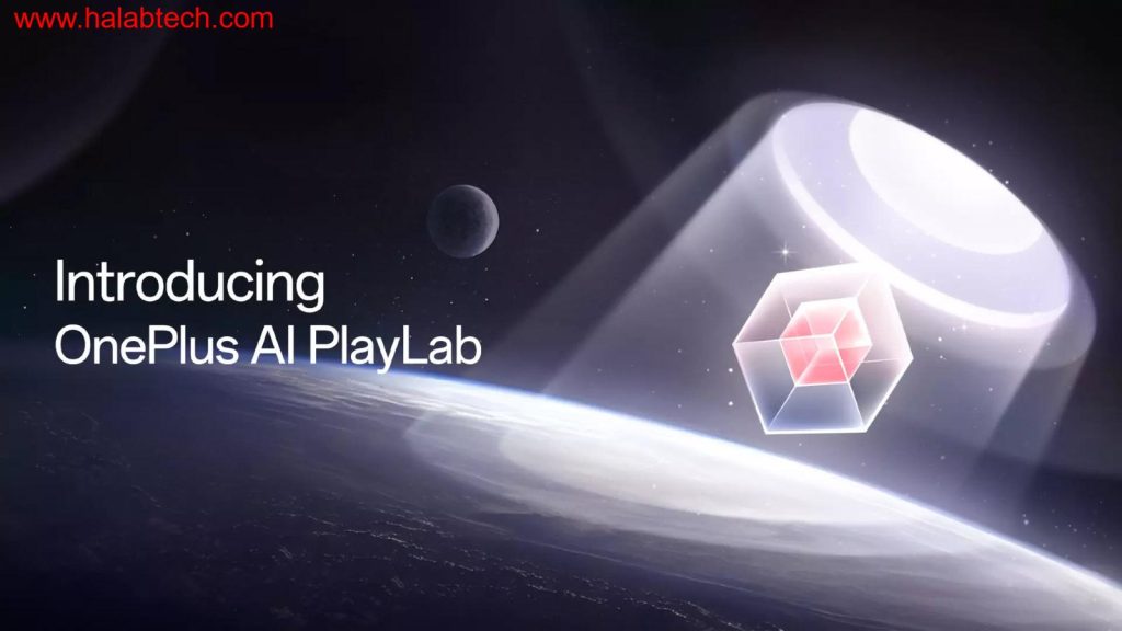 شاشة هاتف OnePlus تعرض واجهة مختبر الذكاء الاصطناعي AI PlayLab مع أيقونات الميزات التجريبية