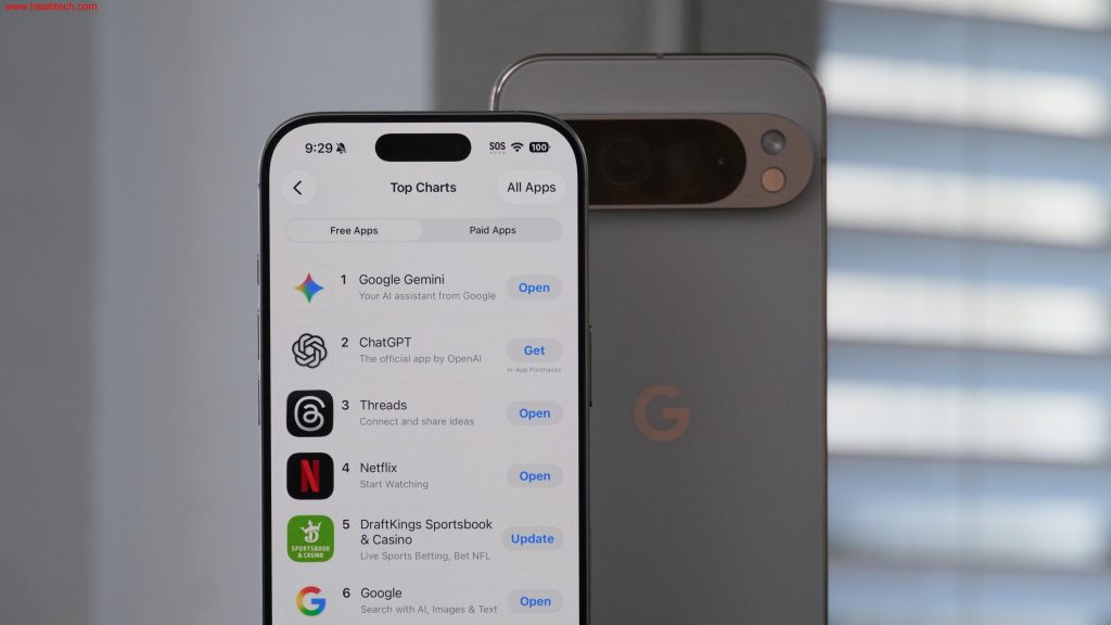 صورة تعبيرية عن صعود Gemini على iOS وتجاهل آبل للذكاء الاصطناعي