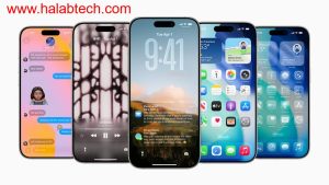 صورة توضح شاشة هاتف آيفون مع iOS 26